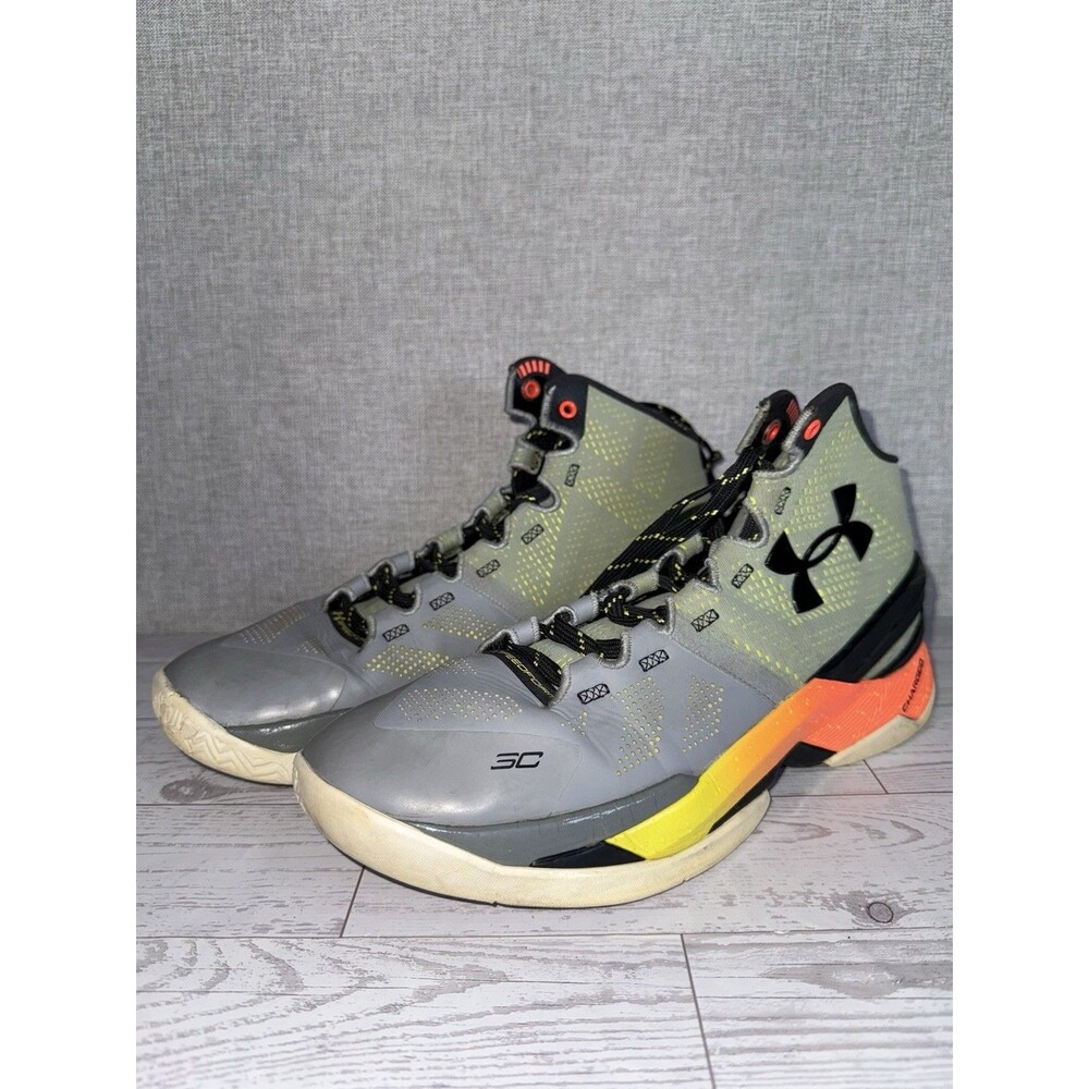 Under Armour Curry 2 Iron Sharpens Iron Size 7.5 Y Kids Used Condition